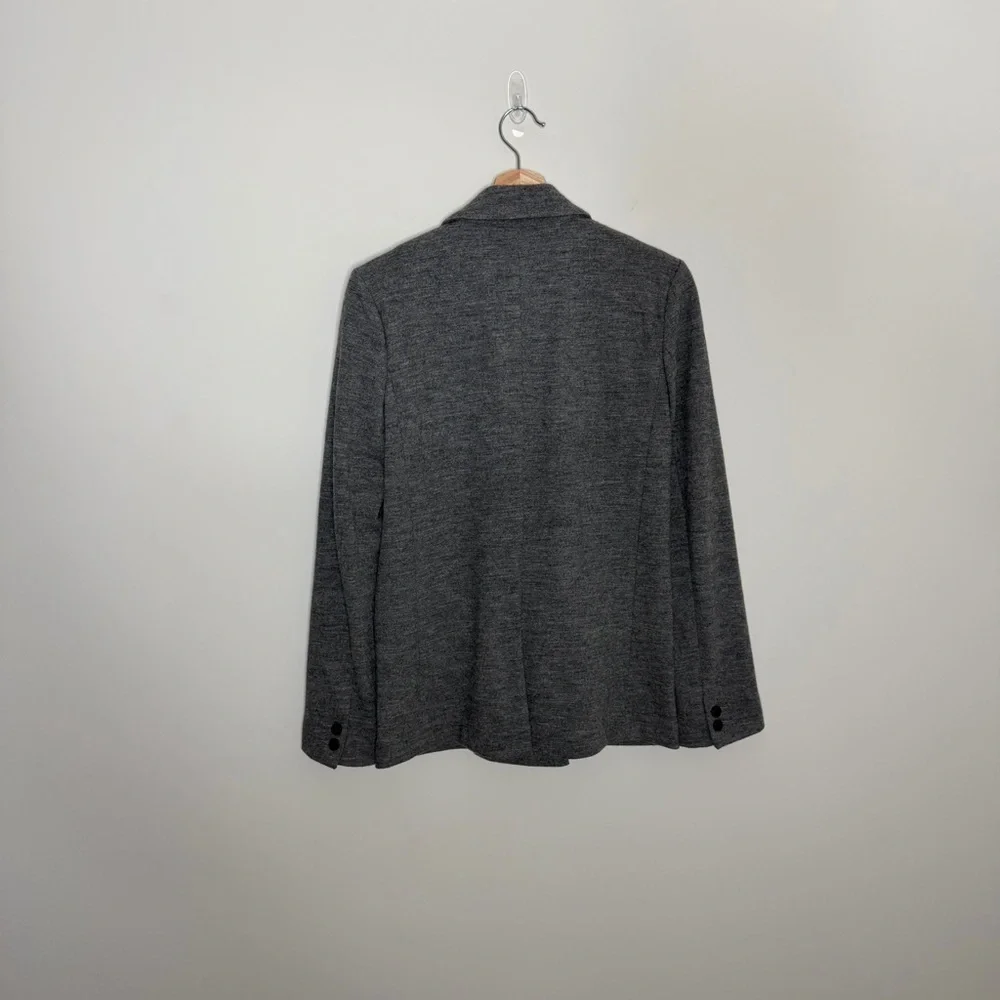 J.Crew Double-breasted blazer in grey wool preppy classic school girl academia